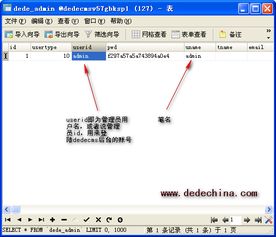 dedechina教程 修改dedecms后臺(tái)管理員用戶名的三種方法